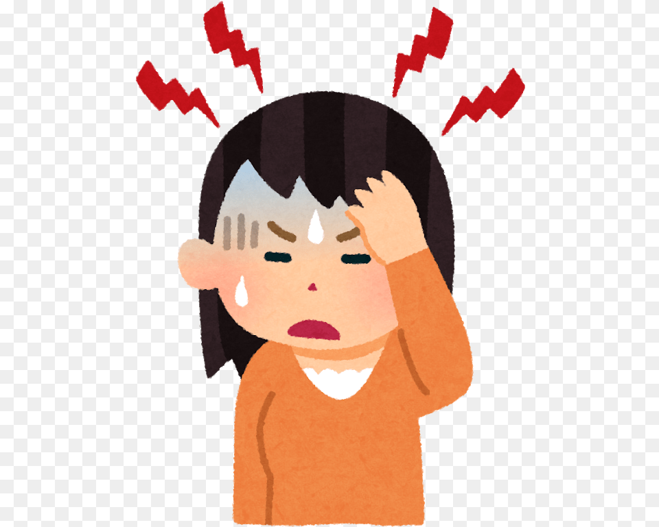 Tension Acupuncture Headache Cartoon, Cap, Clothing, Hat, Baby Png Image