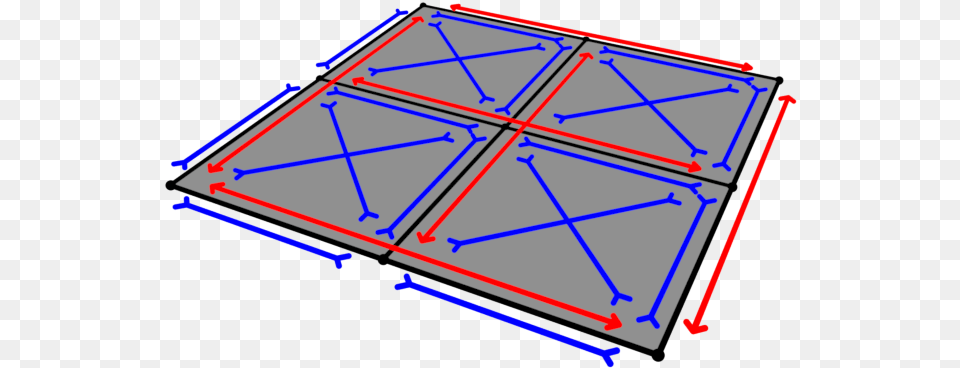 Tension And Shear Springs Shown In Blue And Compressionbending Triangle, Blackboard Png Image