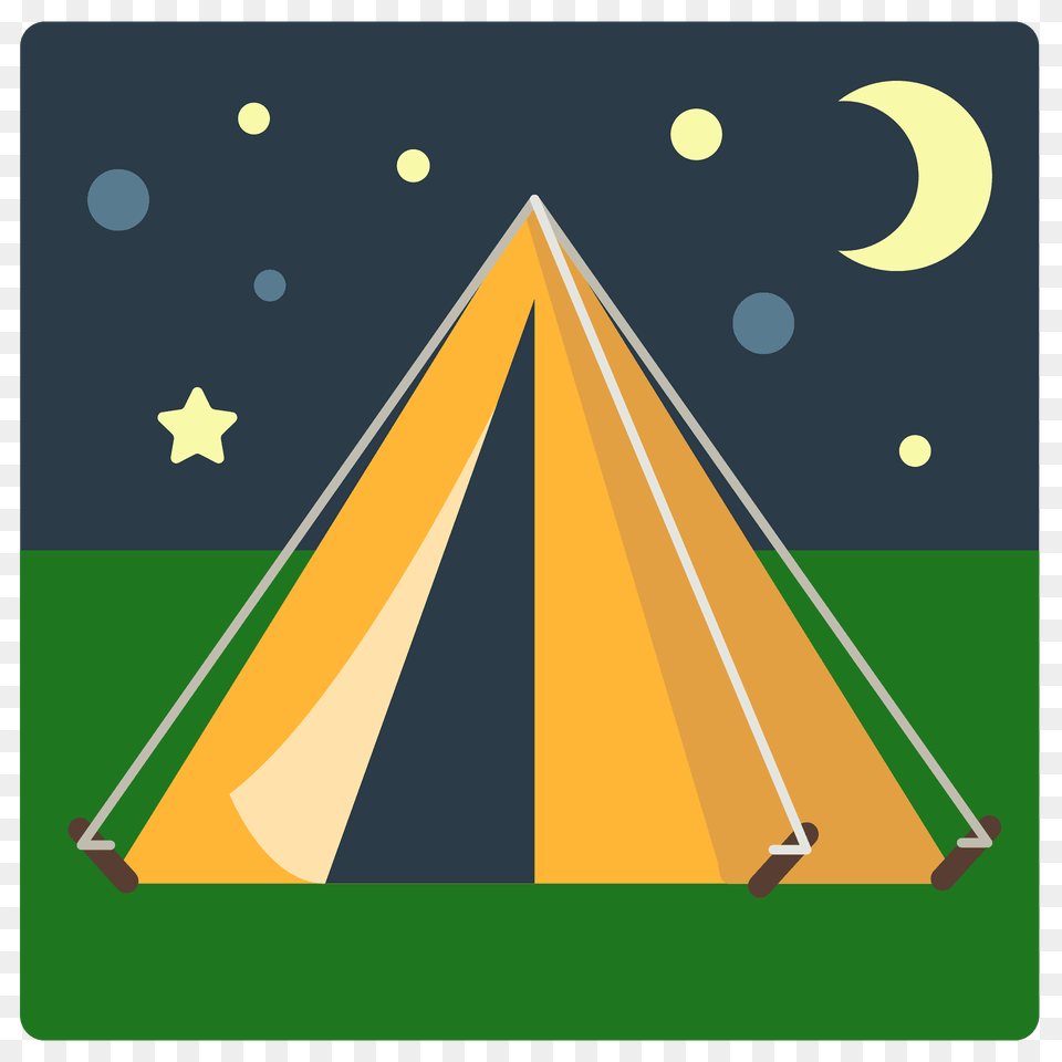 Tent Emoji Clipart, Camping, Outdoors, Nature, Leisure Activities Png Image