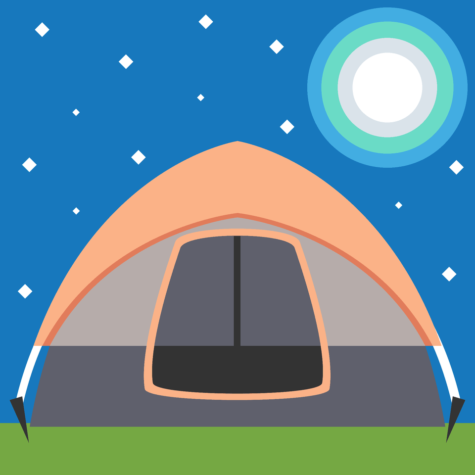 Tent Emoji Clipart, Camping, Outdoors, Leisure Activities, Mountain Tent Free Transparent Png