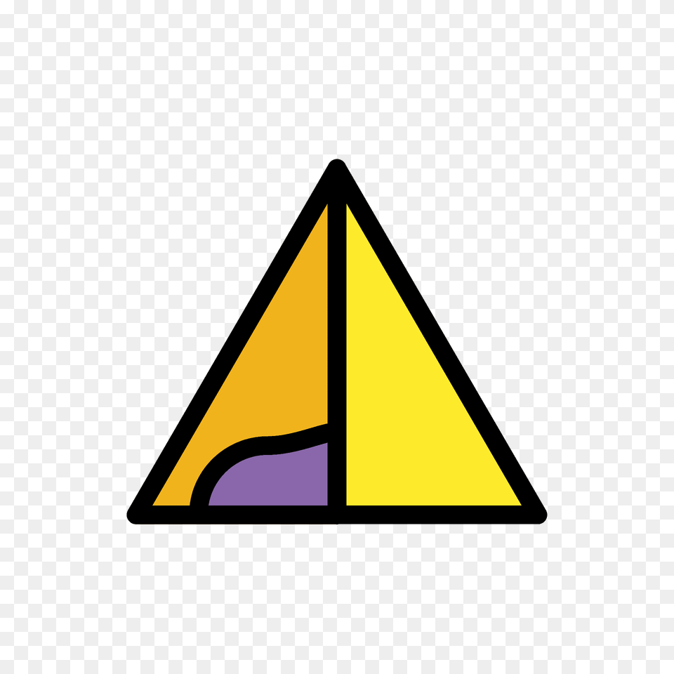 Tent Emoji Clipart, Triangle, Symbol Free Png