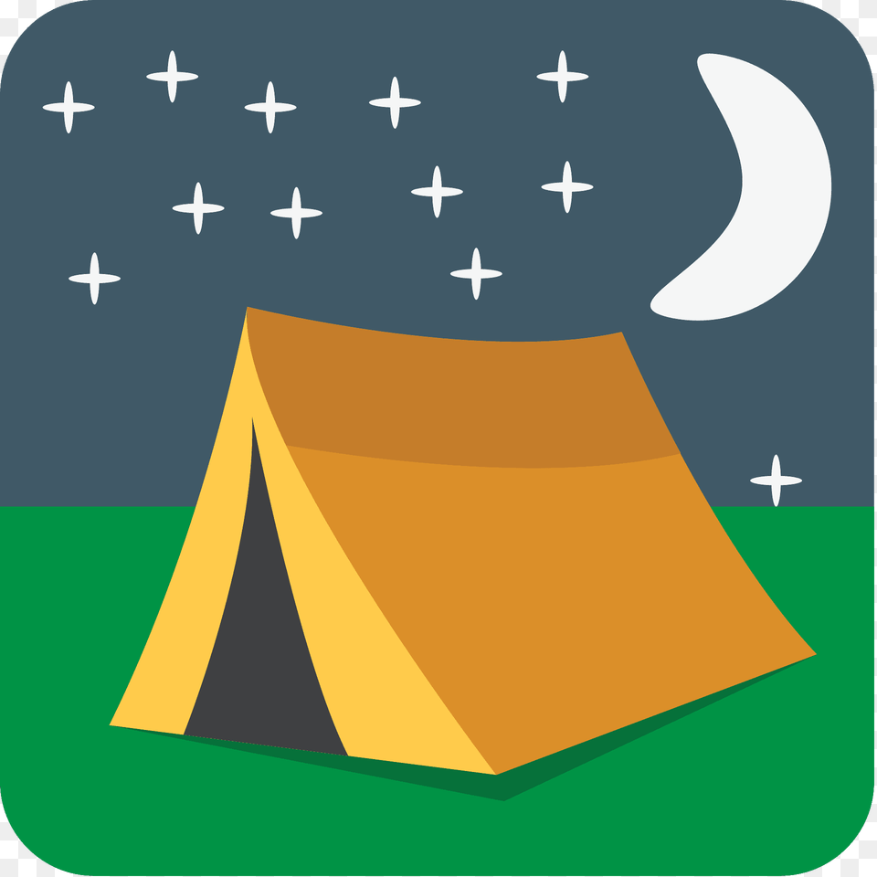 Tent Emoji Clipart, Outdoors, Camping, Nature, Leisure Activities Png Image