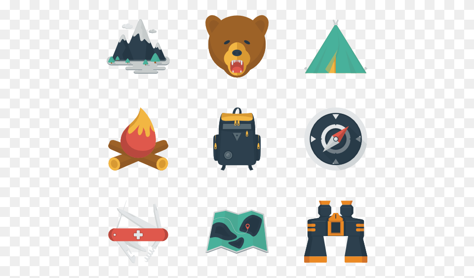 Tent Icon Packs, Animal, Bear, Mammal, Wildlife Png