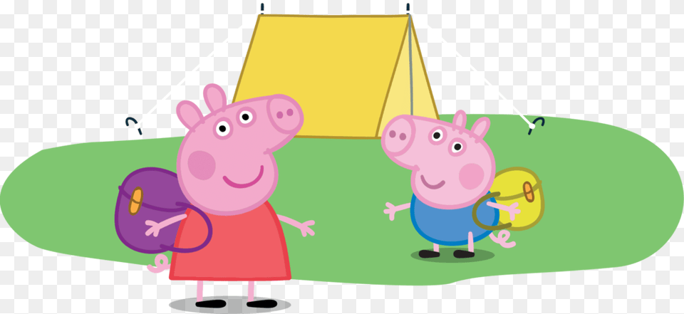 Tent Peppa Pig, Outdoors, Camping Free Png Download