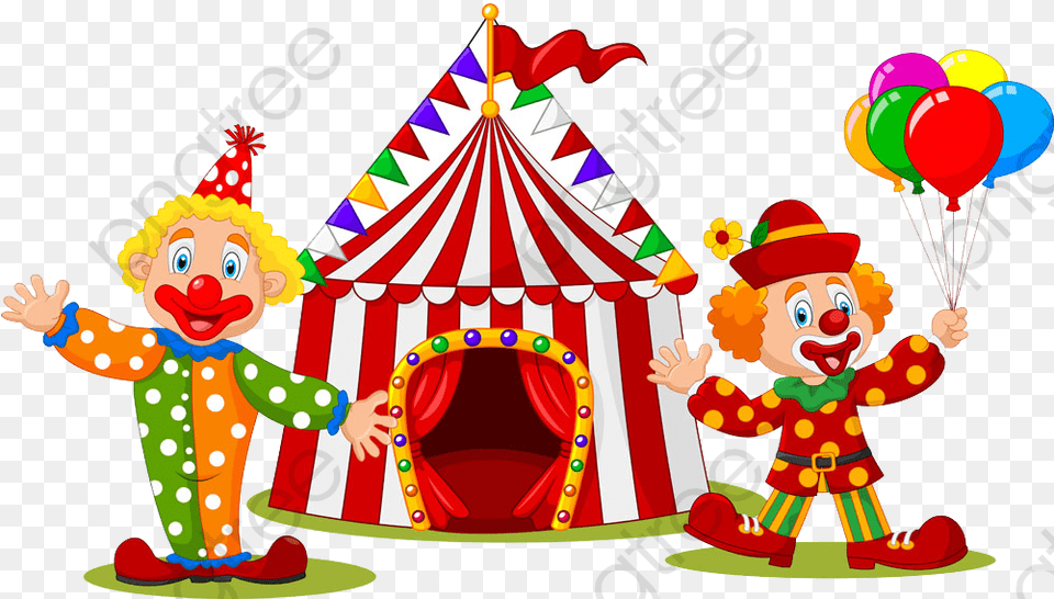 Tent Theater Background Payasos De Circo Animados, Circus, Leisure Activities, Balloon, Baby Free Png