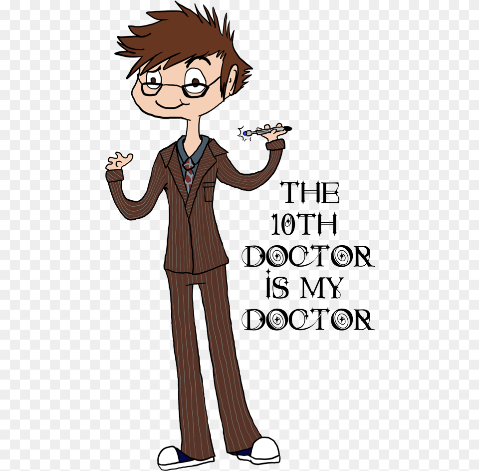 Tenth Doctor Cartoon, Book, Comics, Publication, Person Png Image