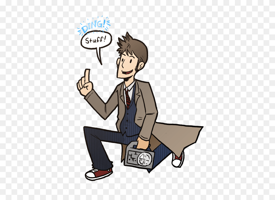 Tenth Doctor Fan Art Clip Art, Book, Comics, Publication, Person Png