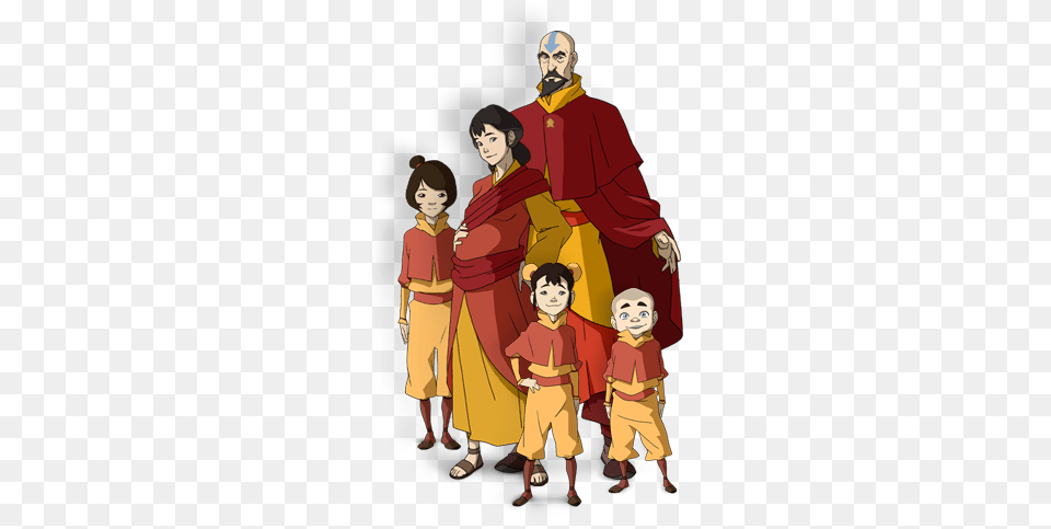 Tenzin Also Has A Family Which Includes His Wife Pema Legend Of Korra Tenzin39s Family, Adult, Person, Female, Woman Free Png