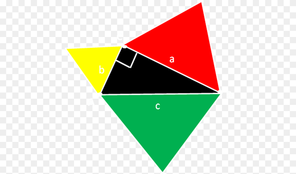 Teorema De Pitagoras Con Triangulos Equilateros, Triangle Png