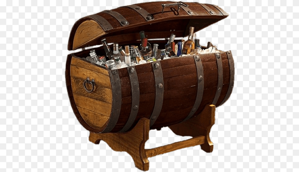 Tequila Barrel Ice Chest Beer Barrel Ice Chest, Treasure, Keg Free Png