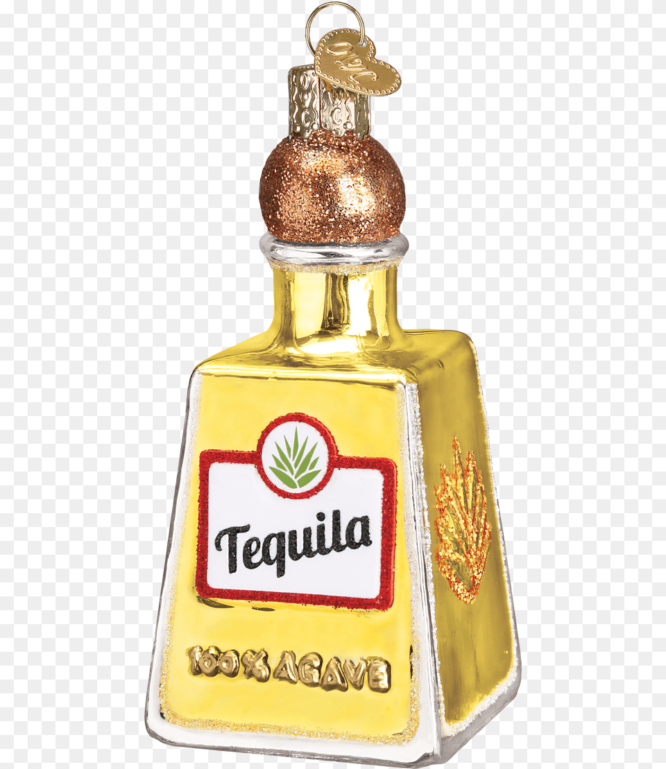 Tequila Bottle Old World Christmas, Alcohol, Beverage, Liquor, Cosmetics Free Png Download