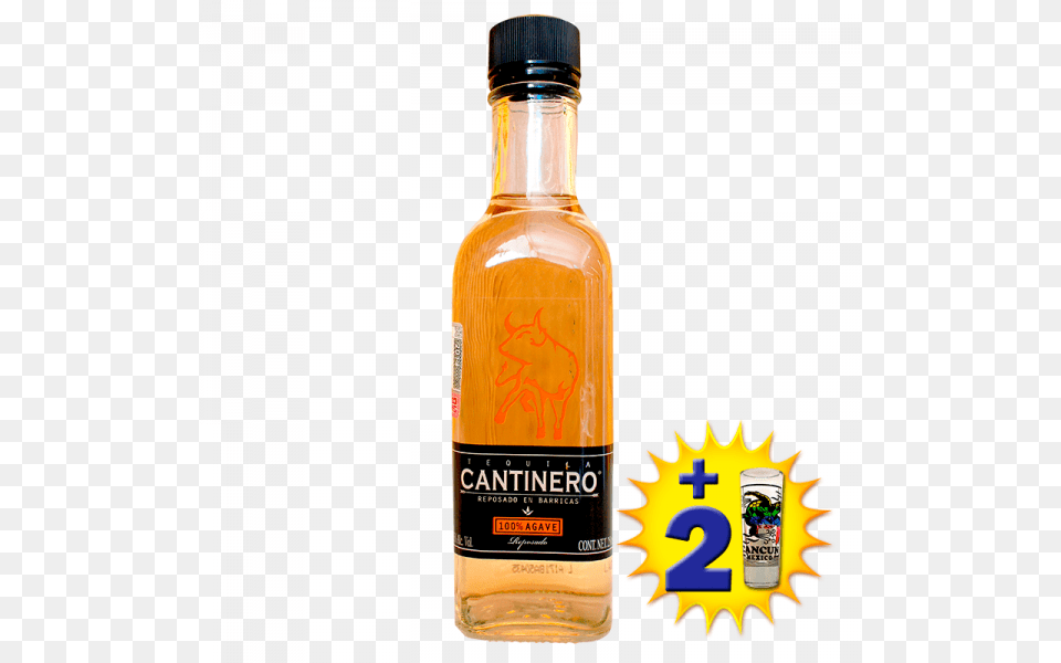 Tequila Cantinero Reposado Ml, Alcohol, Beverage, Liquor Free Transparent Png