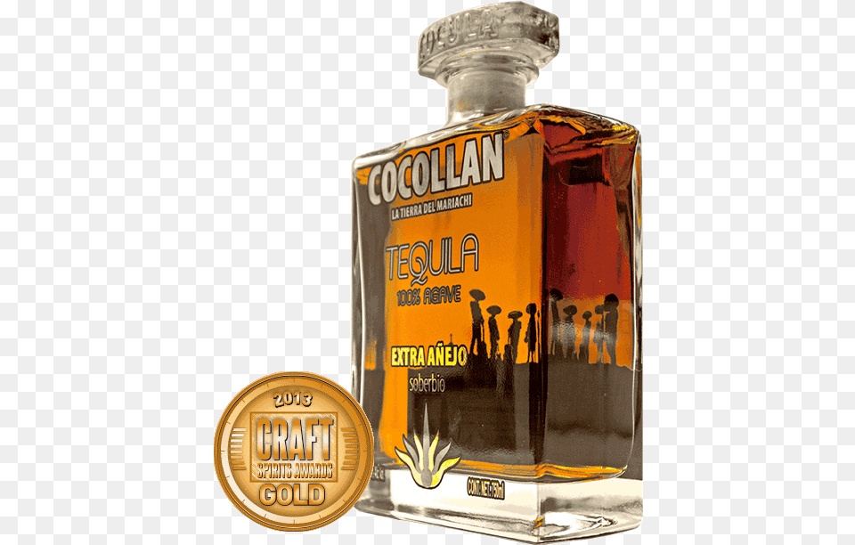 Tequila Cocollan Tequila Extra Anejo, Alcohol, Beverage, Liquor, Bottle Free Transparent Png