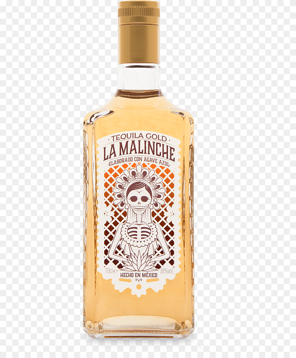 Tequila La Malinche, Alcohol, Beverage, Liquor, Bottle Png