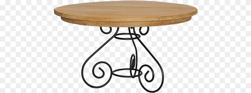 Teramo Dining Table Table En Fer Forg Et Bois, Coffee Table, Dining Table, Furniture, Tabletop Free Transparent Png