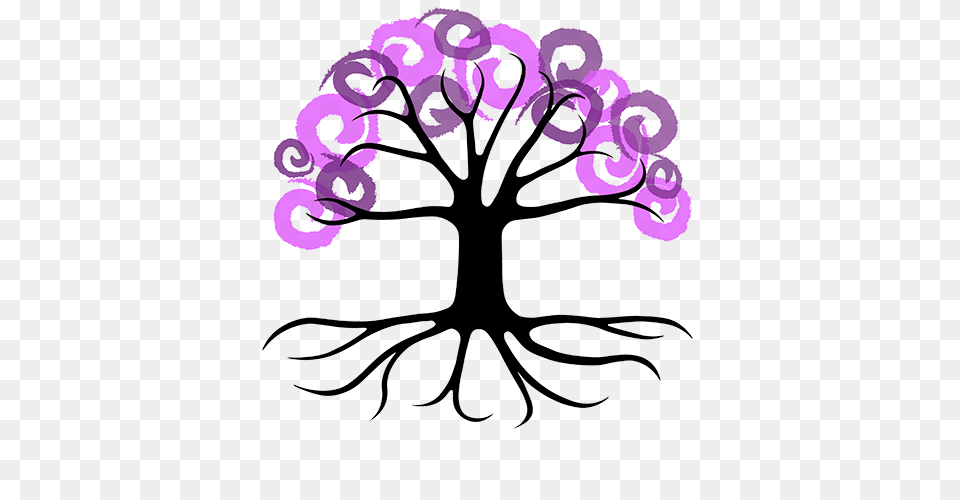 Terebinth Tree Logo Created In Illustrator Hopping, Purple, Art, Plant, Flower Png Image