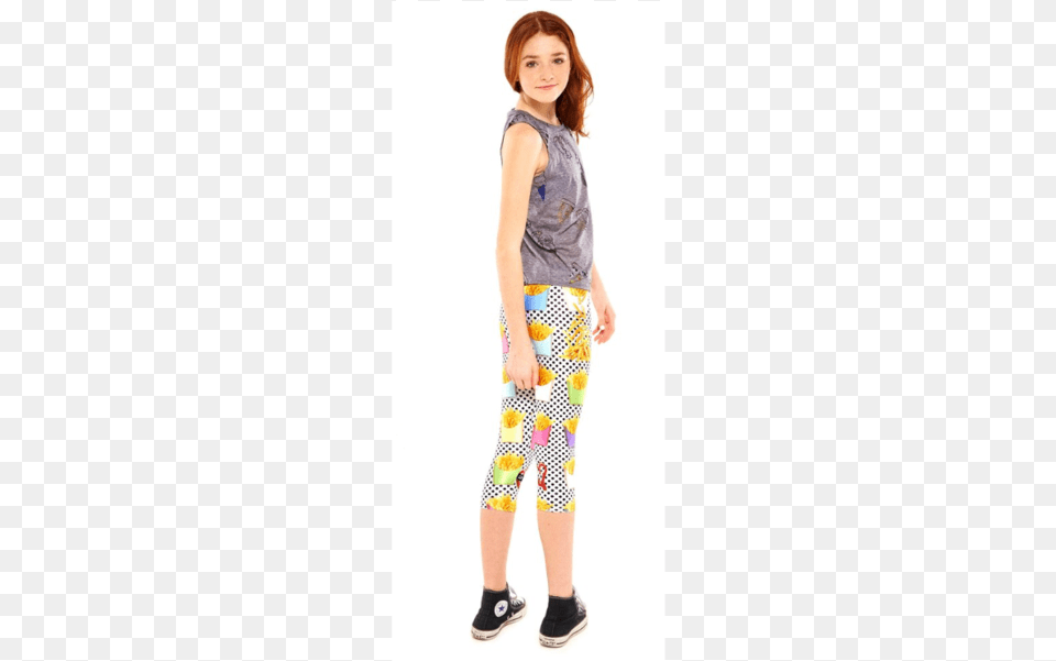 Terez Quotfrench Fry Haven Leggingsquot Shop Gypsy Girl, Female, Person, Teen, Clothing Free Png