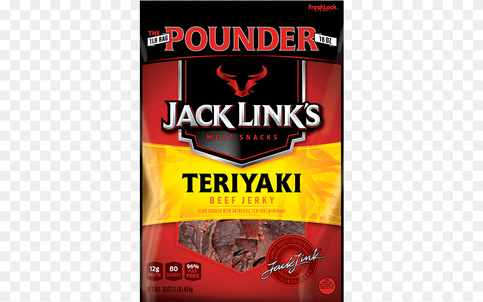 Teriyaki Beef Jerky Jack Link39s Beef Jerky Teriyaki 285 Oz Bag, Advertisement, Poster, Can, Tin Png