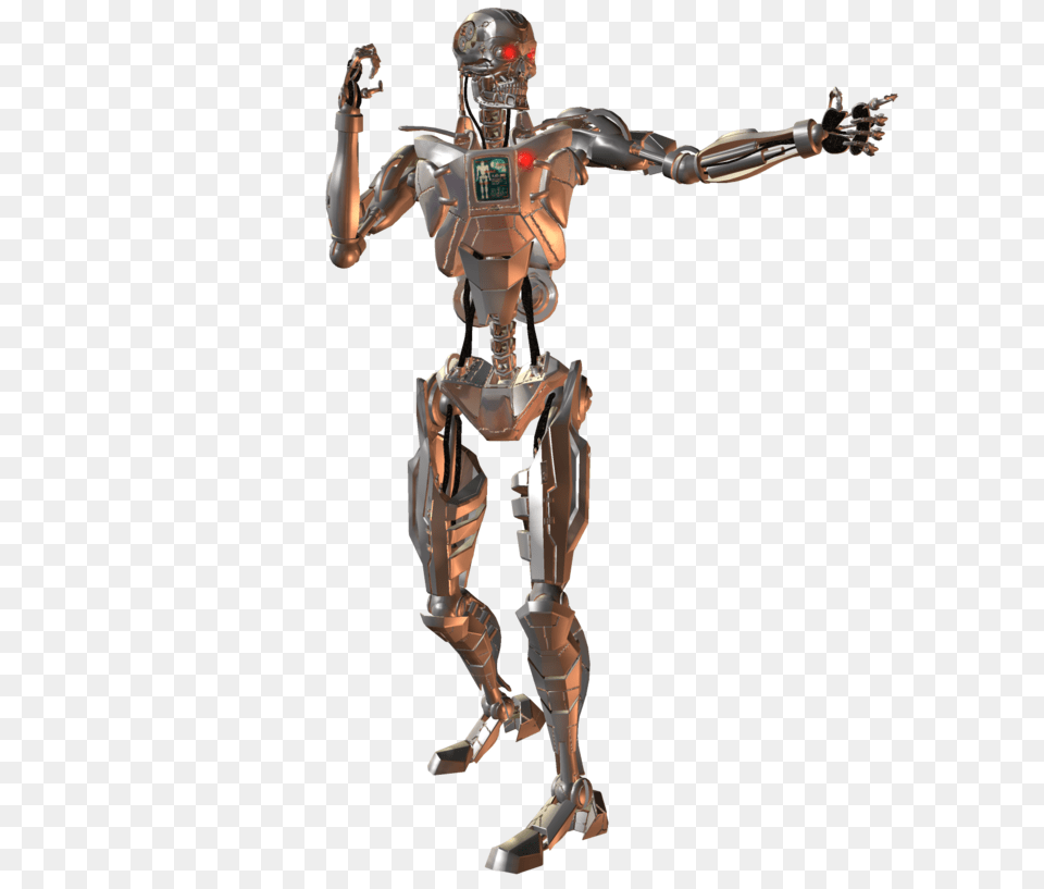Terminator, Robot, Person Free Png Download