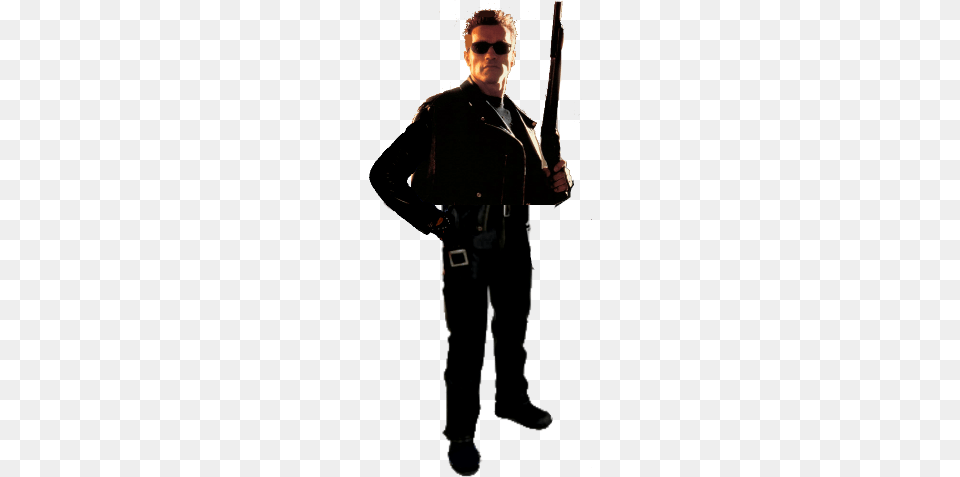 Terminator, Adult, Rifle, Person, Man Free Png Download
