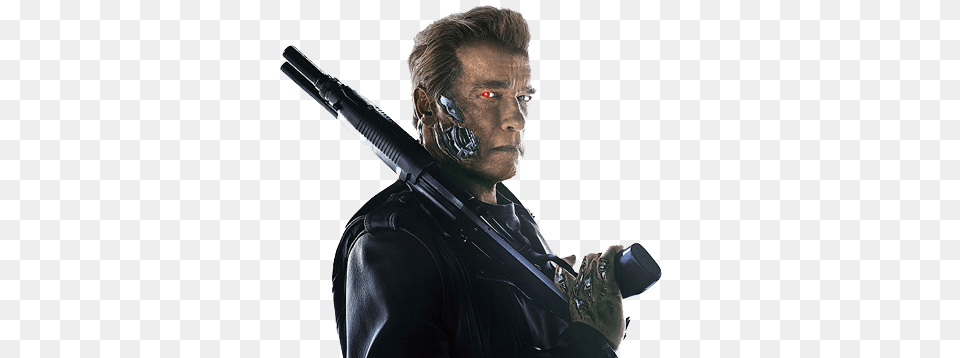 Terminator, Weapon, Firearm, Person, Man Png Image