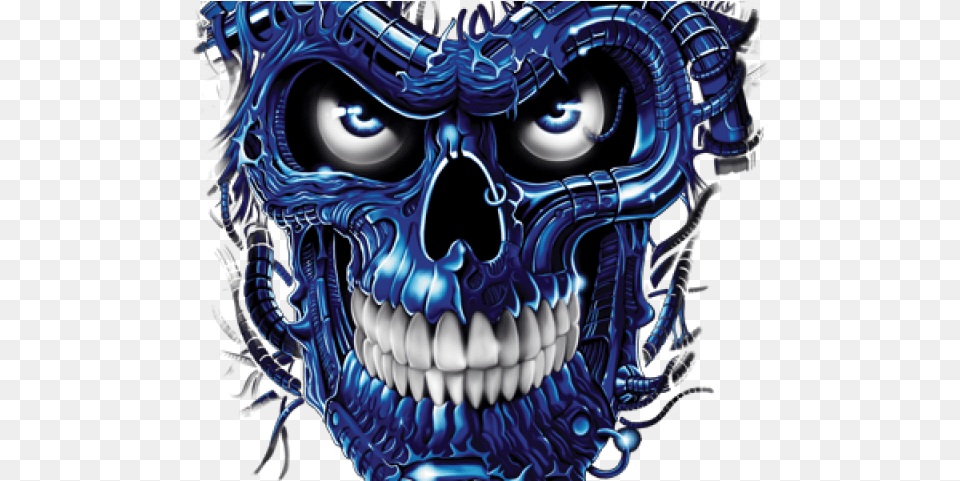 Terminator Clipart Skull Terminator Skull, Smoke Pipe Free Png Download