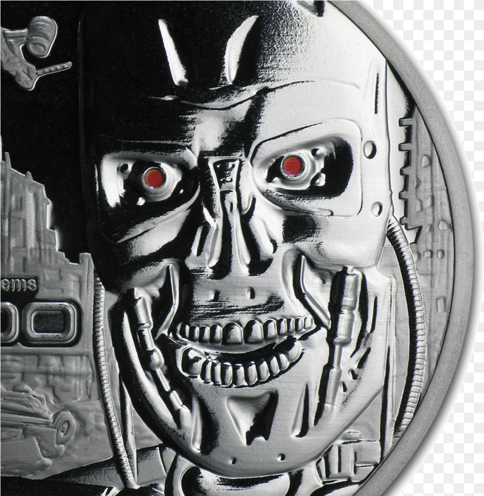 Terminator Download Coin, Accessories, Buckle, Person, Emblem Free Png