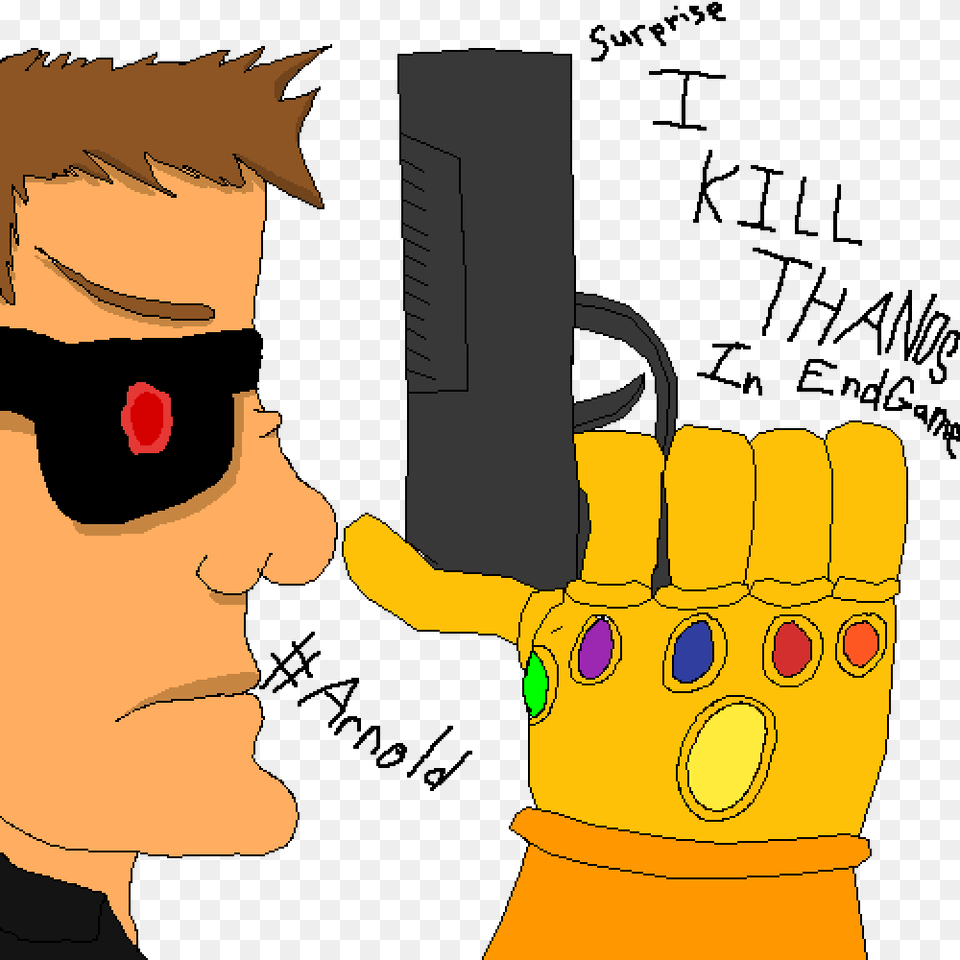 Terminator For The Win By Gaming04 Cartoon, Accessories, Sunglasses, Clothing, Glove Free Transparent Png