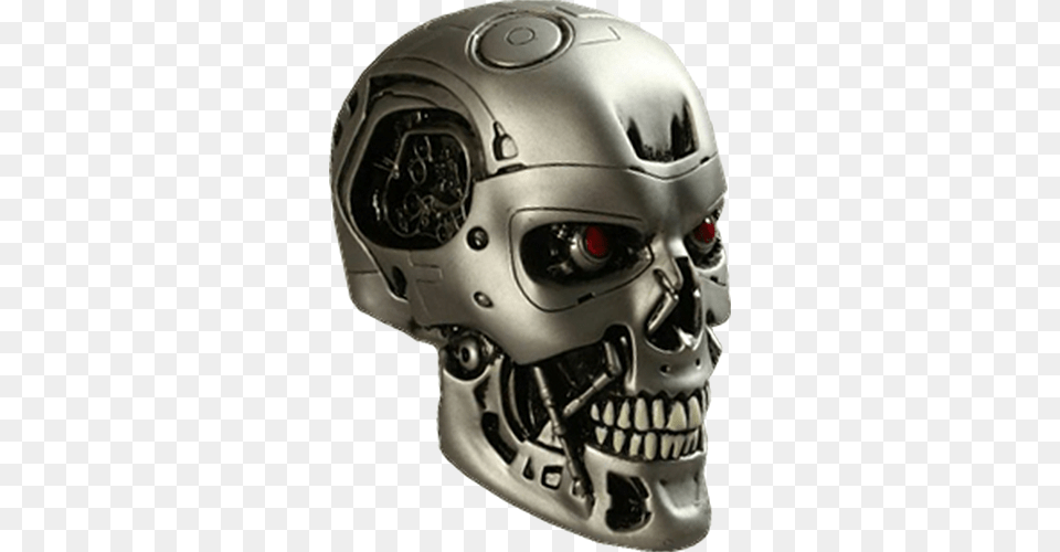 Terminator Genisys 1 2 Scale Endoskull Head Terminator Head, Crash Helmet, Helmet, Clothing, Hardhat Png Image