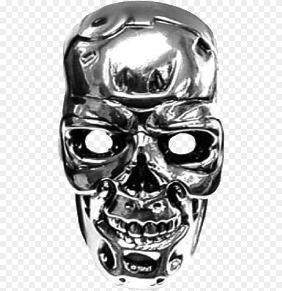 Terminator Hd Terminator Skull, Mask, Smoke Pipe Png Image