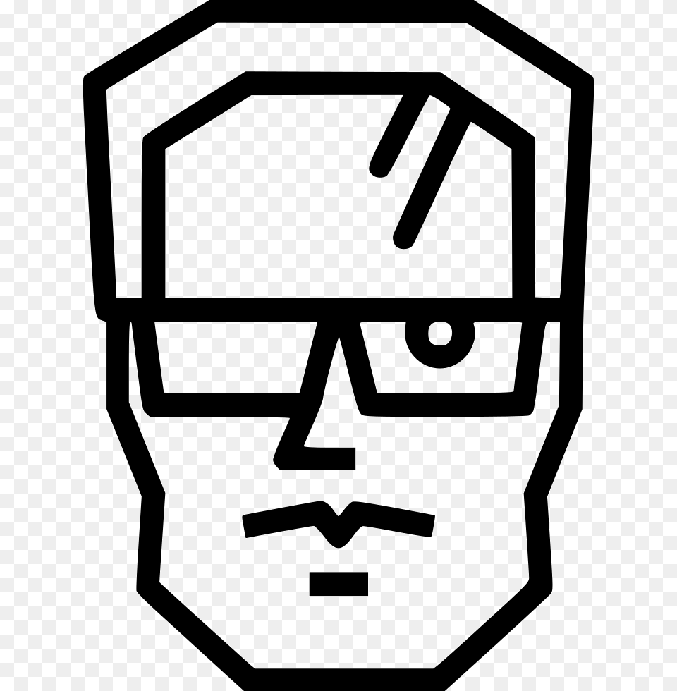 Terminator Humanoid Cyborg Icon Download, Accessories, Glasses, Stencil, Photography Free Png