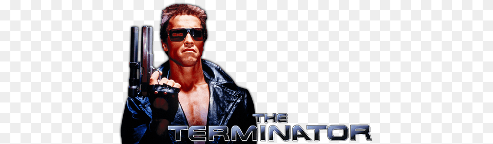 Terminator Movie Logo Terminator, Accessories, Sunglasses, Jacket, Weapon Png Image