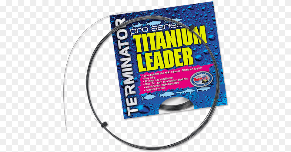 Terminator Pro Series Single Strand Titanium Leader, Advertisement, Poster Png Image