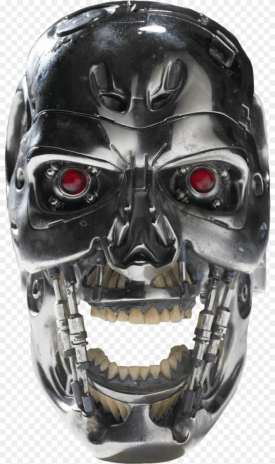 Terminator Skull Terminator Half Face, Helmet, Mask Png Image