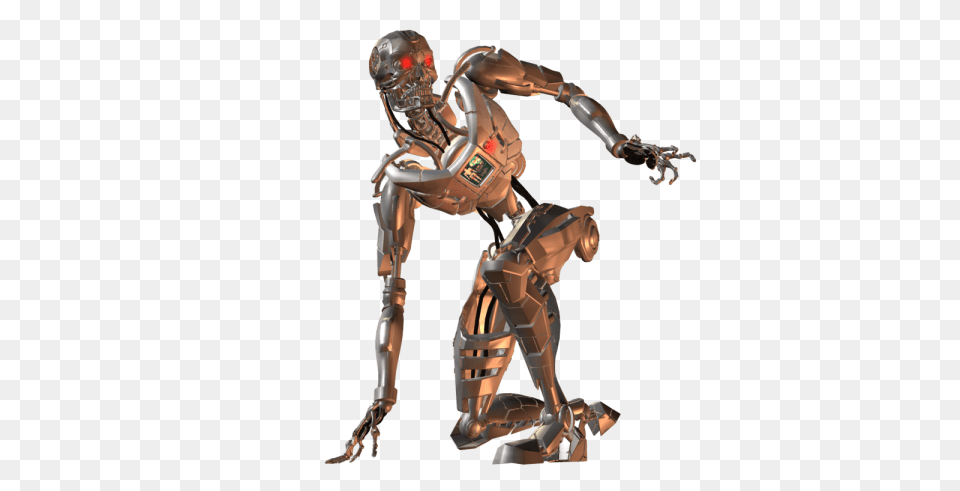 Terminator Xcc, Robot, Person, Bronze Free Png Download