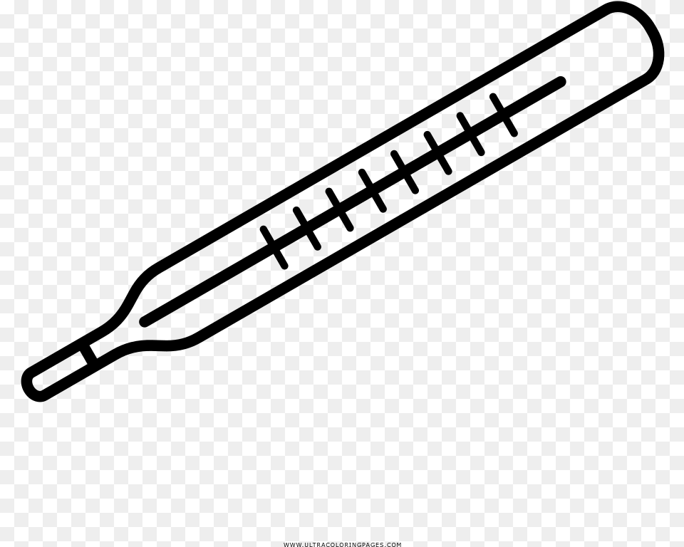 Termometer Thermometer Clipart For Coloring, Gray Free Png Download