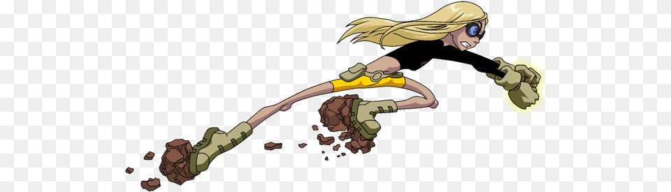 Terra Angry Lunge Cartoon, Adult, Person, Woman, Female Free Png