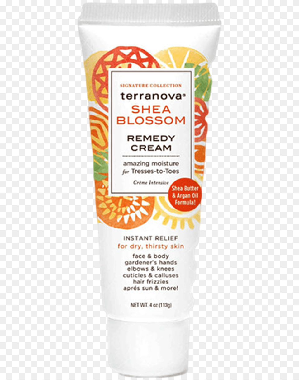 Terranova Shea Blossom Remedy Cream Lotion, Bottle, Cosmetics, Sunscreen Free Transparent Png