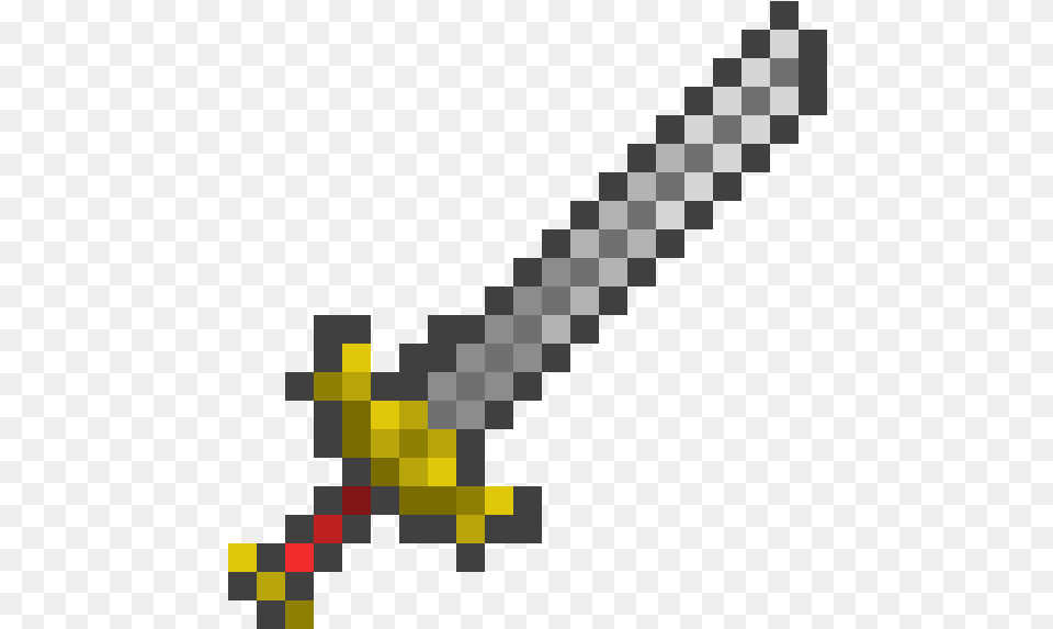 Terraria Custom Pixel Art The Lord39s Sword Minecraft Sword, Weapon, Chess, Game Png Image