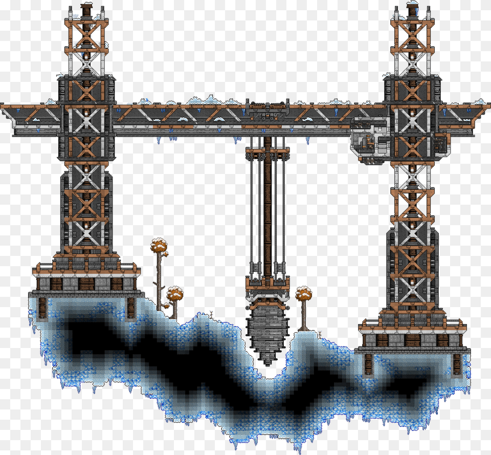 Terraria Drill Base, Arch, Architecture, Construction, Construction Crane Free Png Download