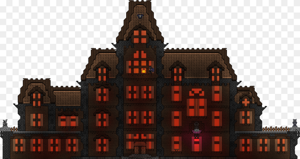 Terraria Haunted House Terraria Haunted House, Architecture, Building, City, Urban Free Png Download