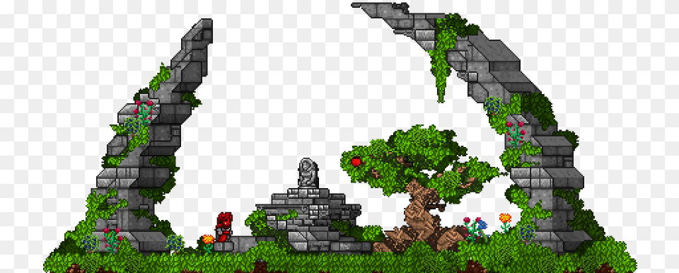 Terraria House Design Dragon Ball In Terraria Build, Land, Nature, Outdoors, Plant Free Png