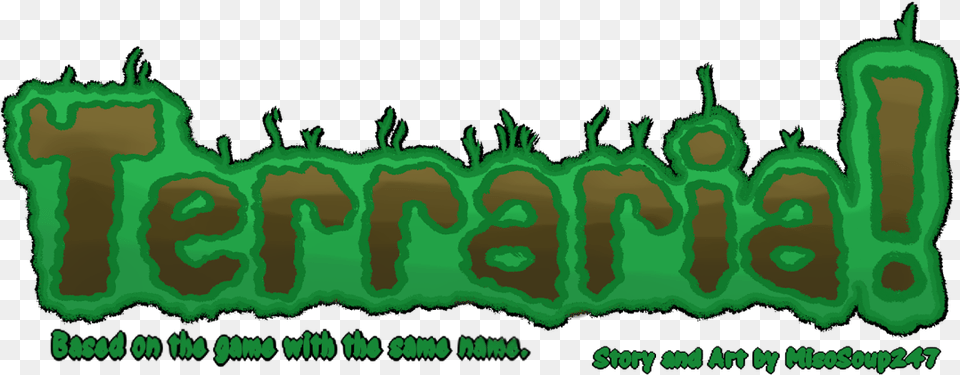 Terraria Logo, Green, Text Png