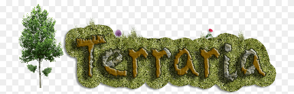 Terraria Logo Remake Thuya, Tree, Plant, Vegetation, Potted Plant Png