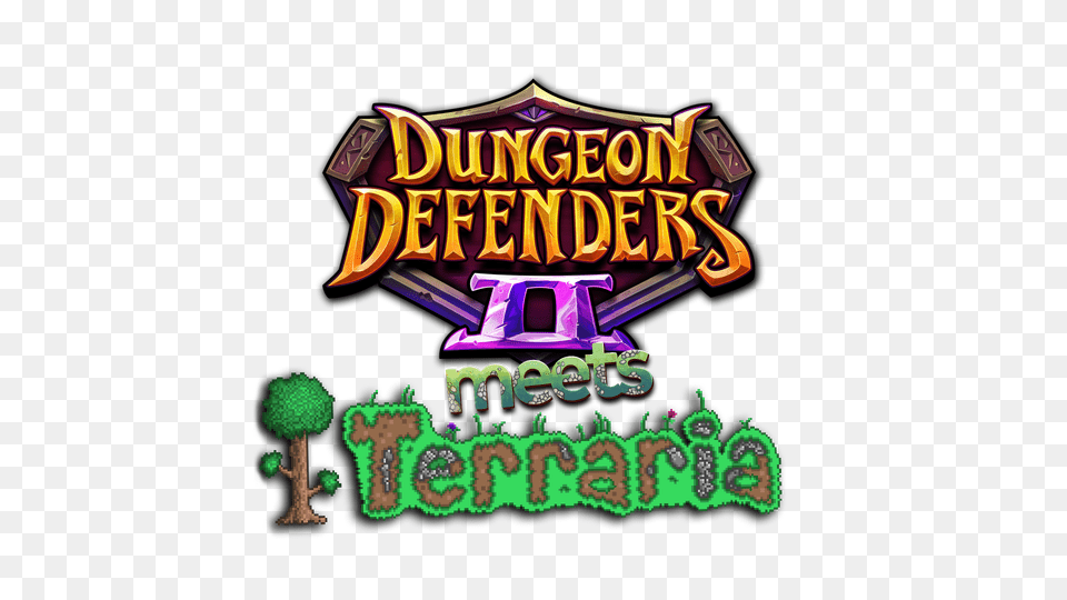 Terraria Official Dungeon Defenders, Light, Purple Free Png Download