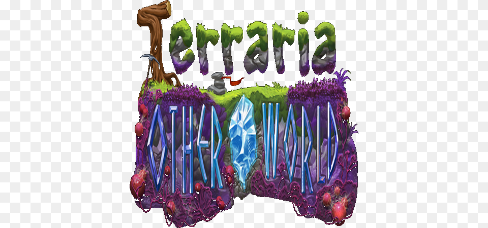 Terraria Otherworld Logo, Birthday Cake, Food, Dessert, Cream Png