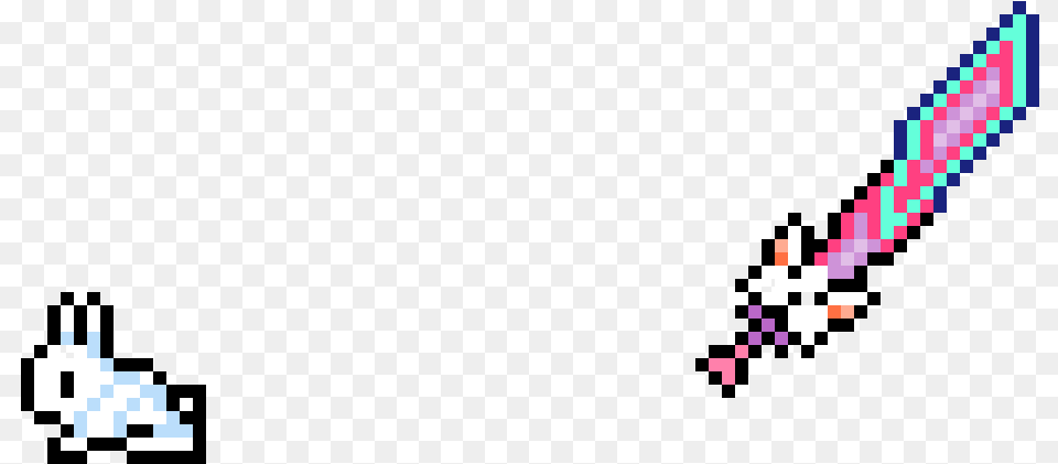 Terraria Pixel Art Of Bunny And Meowmere Clipart Terraria Meowmere Pixel Art Free Png