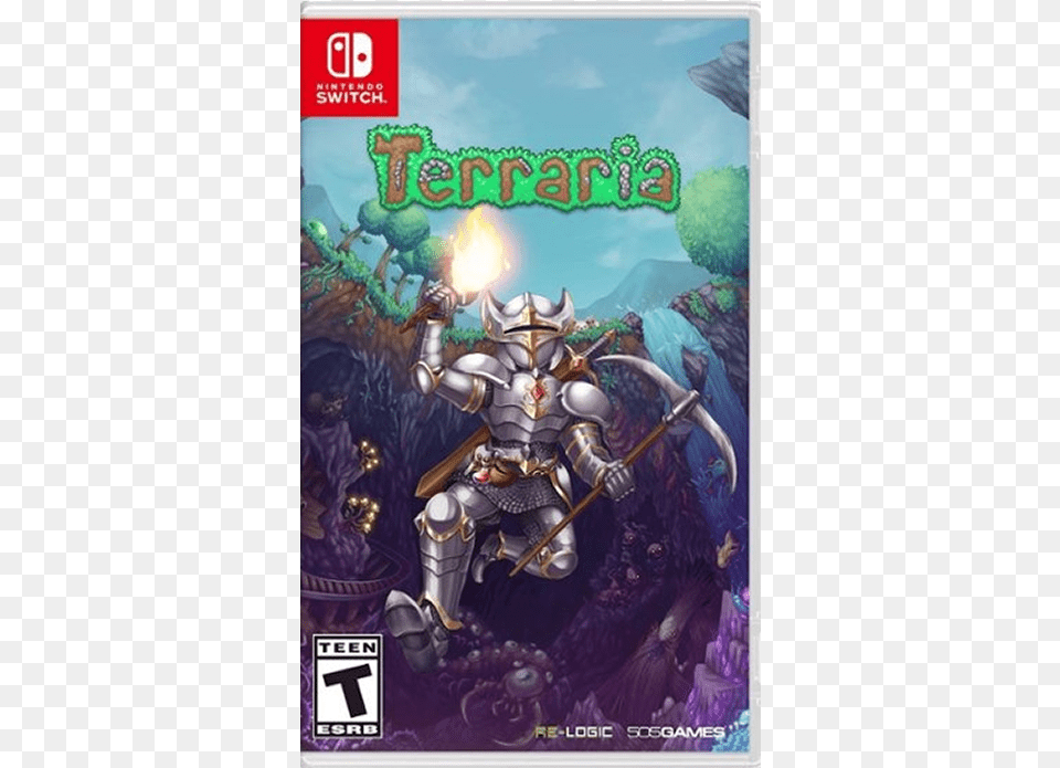 Terraria Switch Cover, Book, Comics, Publication, Knight Png Image