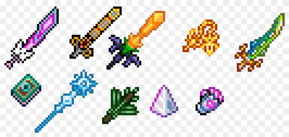 Terraria Weapons Pixel Art Pixel Art Maker, Pattern, Graphics, Outdoors Png Image