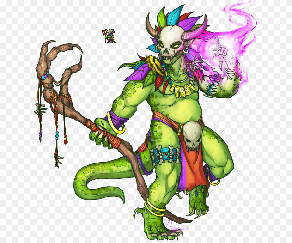 Terraria Witch Doctor, Book, Comics, Publication, Person Png Image